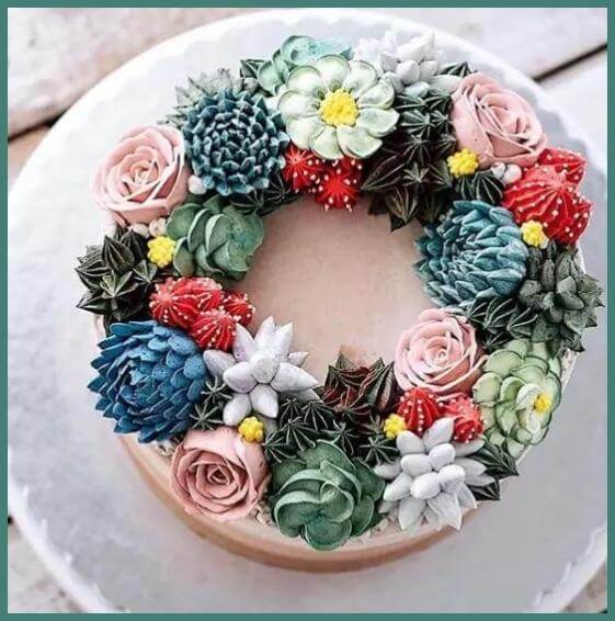 Succulent Cake Succulent cake | Succulent cake, Lemon and coconut cake,  Cactus cake
